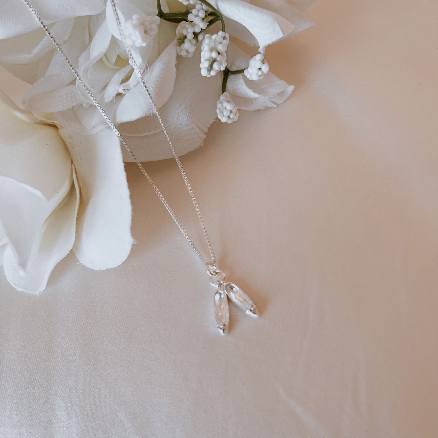Sterling Silver Dance Shoes w/ 18" Chain