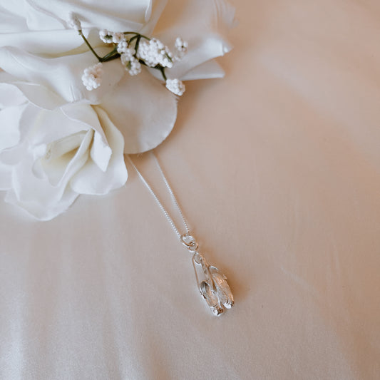 Sterling Silver Double Ballet Shoes w/ 18" Chain