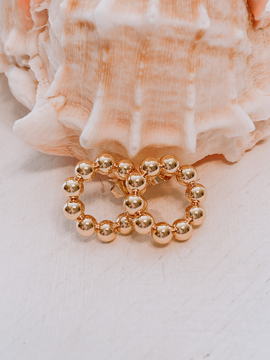 Pallini circle post earrings