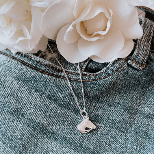 Sterling Silver Horse Head w/ 18" Chain